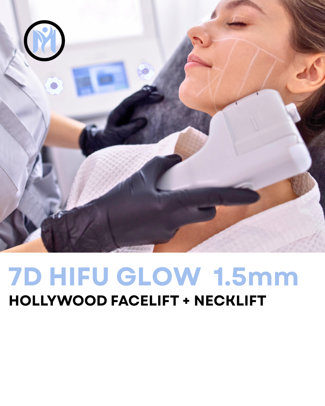 HIFU GLOW HOLLYWOOD FACIAL (1.5mm) + LED LIGHT THERAPY