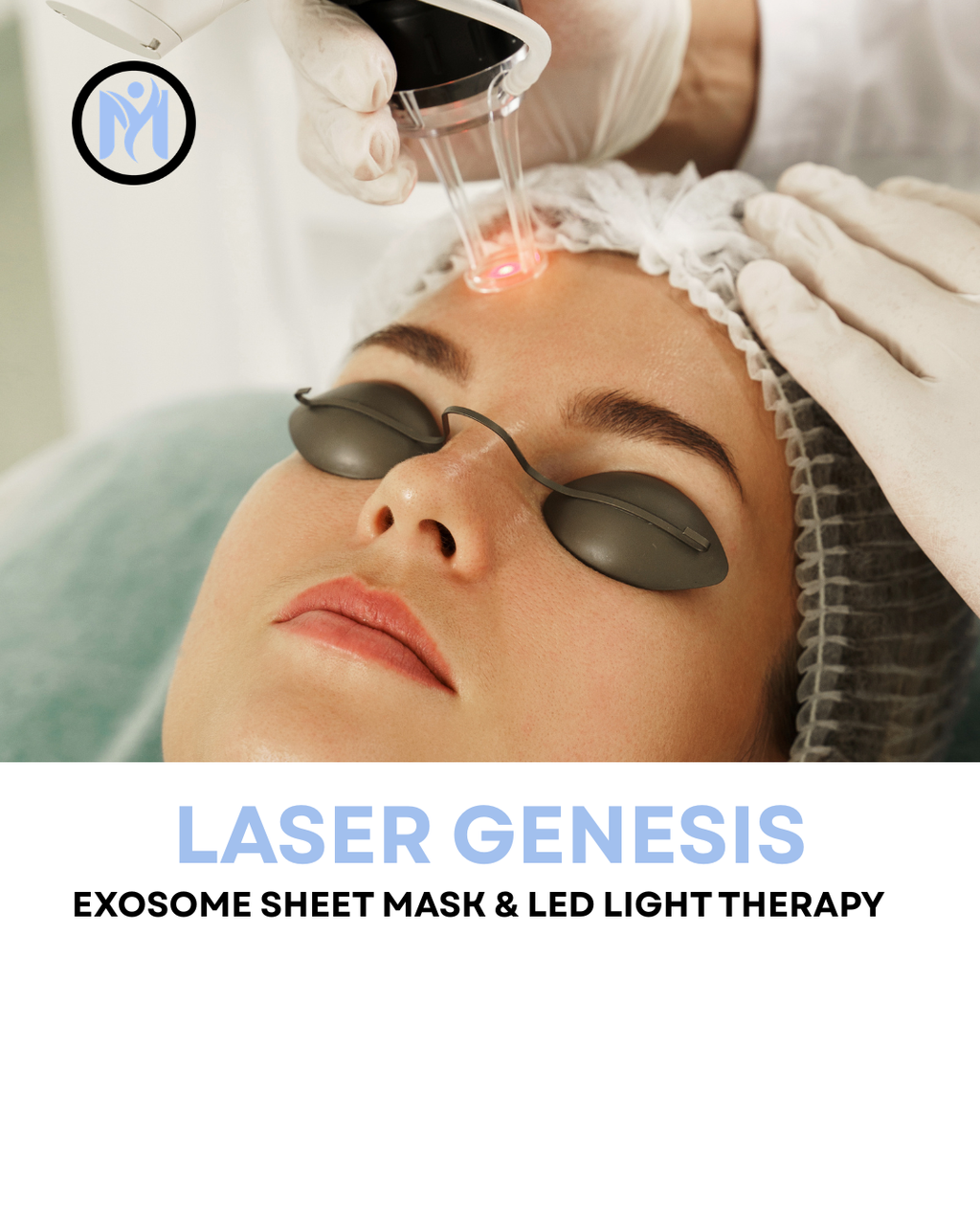 4x Laser Genesis with LED & 4x Stem Cell RF Microneedling Full Face + Neck