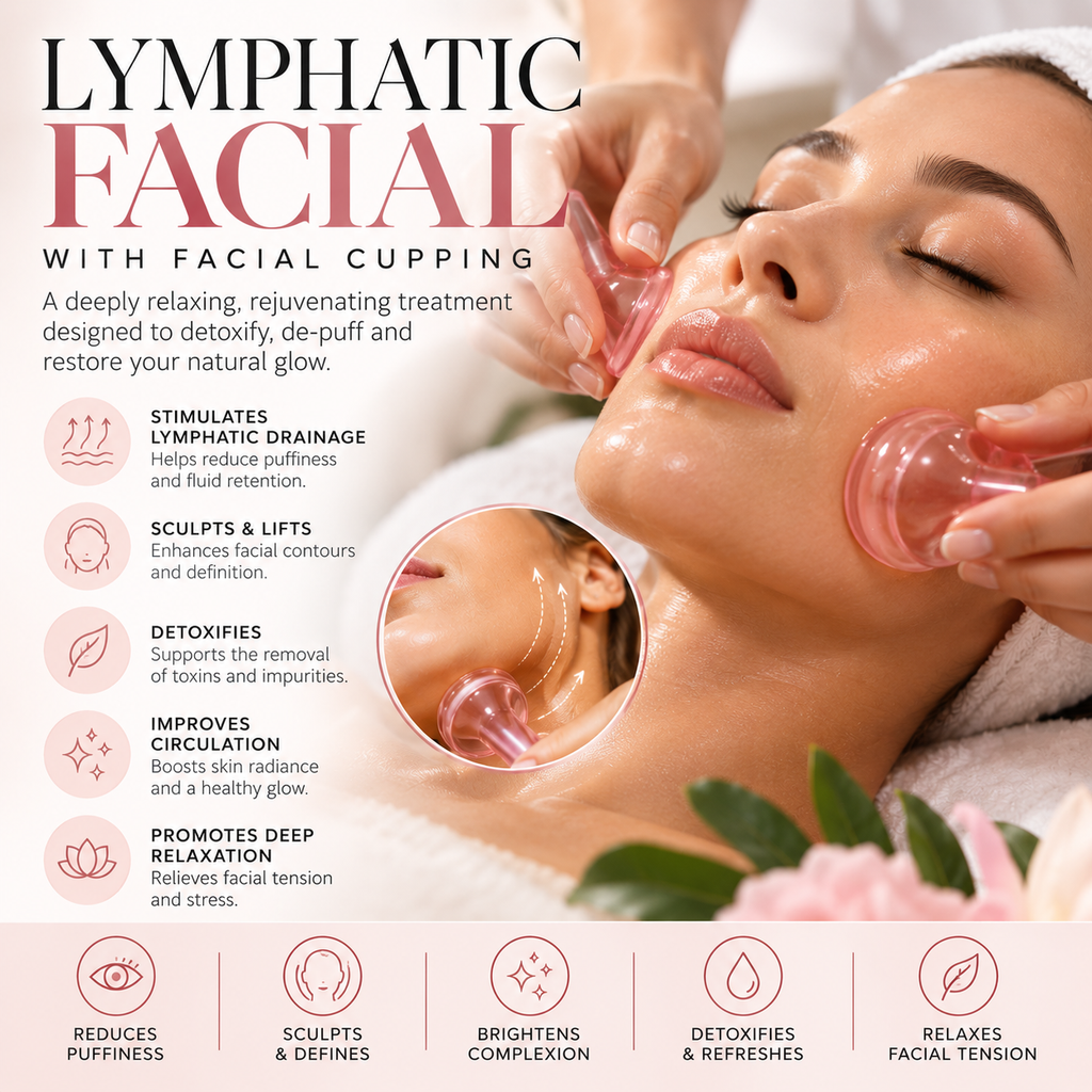 30min Lymphatic Facial & 60min Lymphatic Body Massage (90minutes)