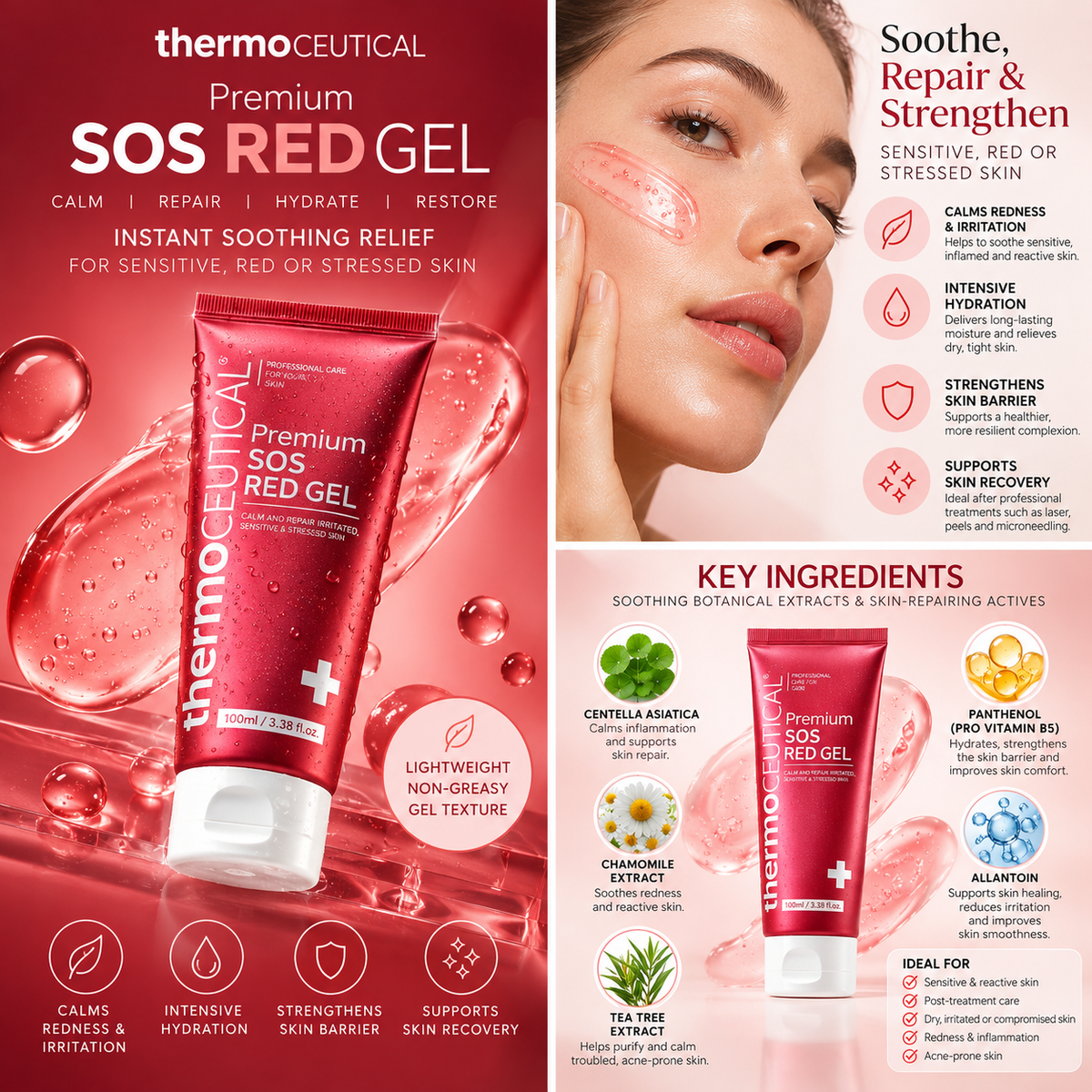 Korean Thermoceuticals Red SOS Gel 100ml