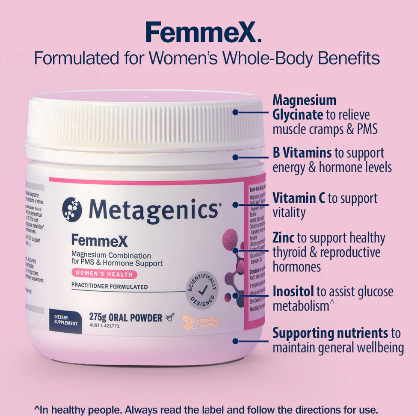 Metagenics FemmeX Tropical Magnesium Powder 275g