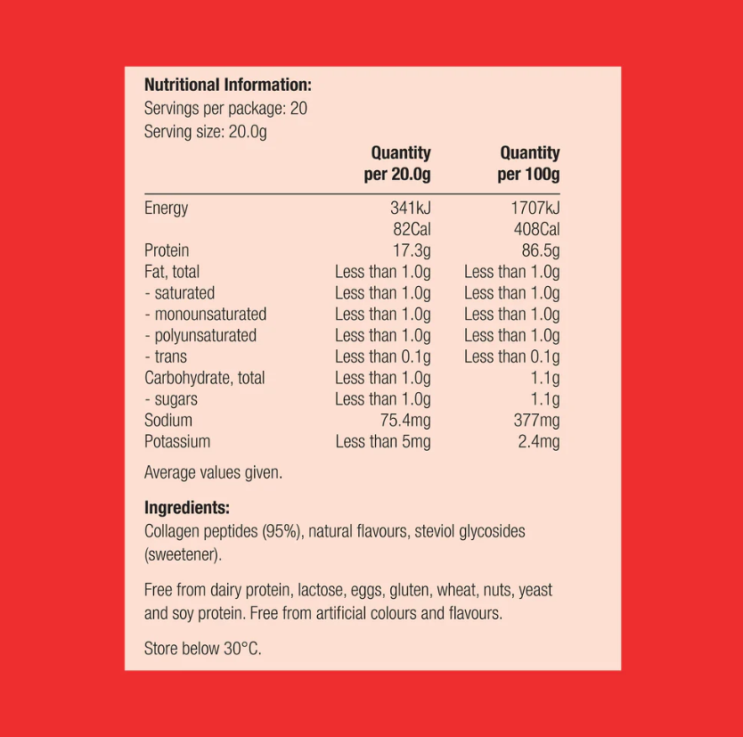 Metagenics BioPure Collagen Protein Neutral 400g Powder
